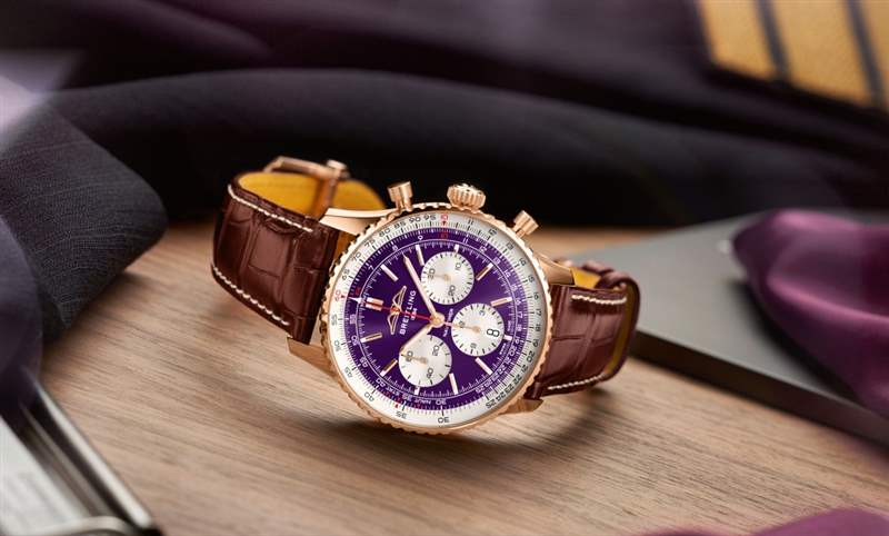 大勢紫色貴氣外露百年靈Navitimer B01臺北101限量表-復(fù)刻表