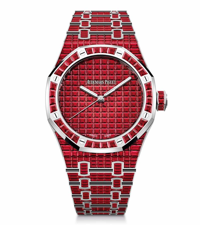 愛彼推出Royal Oak Selfwinding Rainbow Sets珠寶腕表:彩色寶石鑲嵌 愛彼推出Royal Oak Selfwinding Rainbow Sets珠寶腕表:彩色寶石鑲嵌-復(fù)刻表