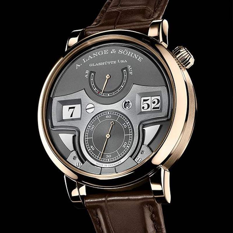 朗格18K蜂蜜金新作結合跳字顯示和十進制三問裝置之復雜逸品-復刻表