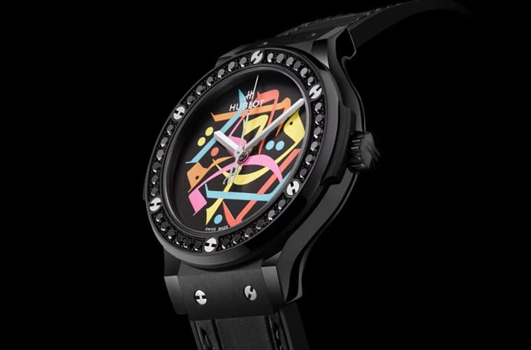 HUBLOT經典融合黑陶瓷迪拜特別款 “鬼畫符” 有一個特殊含義-復刻表