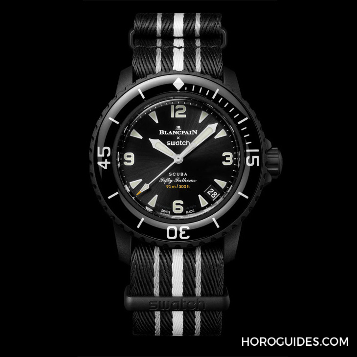 太驚喜！更貼近五十噚腕表神韻的黑色調(diào)Blancpain × Swatch聯(lián)名表款「Ocean of Storm」現(xiàn)身-復(fù)刻表