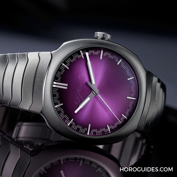 青龍升級回歸、夢幻紫色同步亮相|H. MOSER & CIE. Streamliner Centre Seconds Matrix Green-復刻表