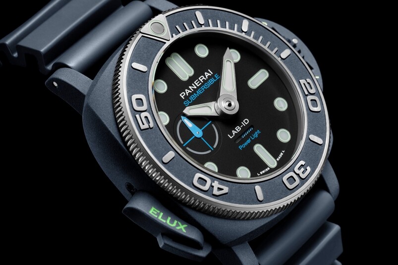 夜光功能新高度! Panerai全新Submersible Elux LAB-ID腕表 以純機(jī)械一鍵開(kāi)關(guān)發(fā)光系統(tǒng)-復(fù)刻表