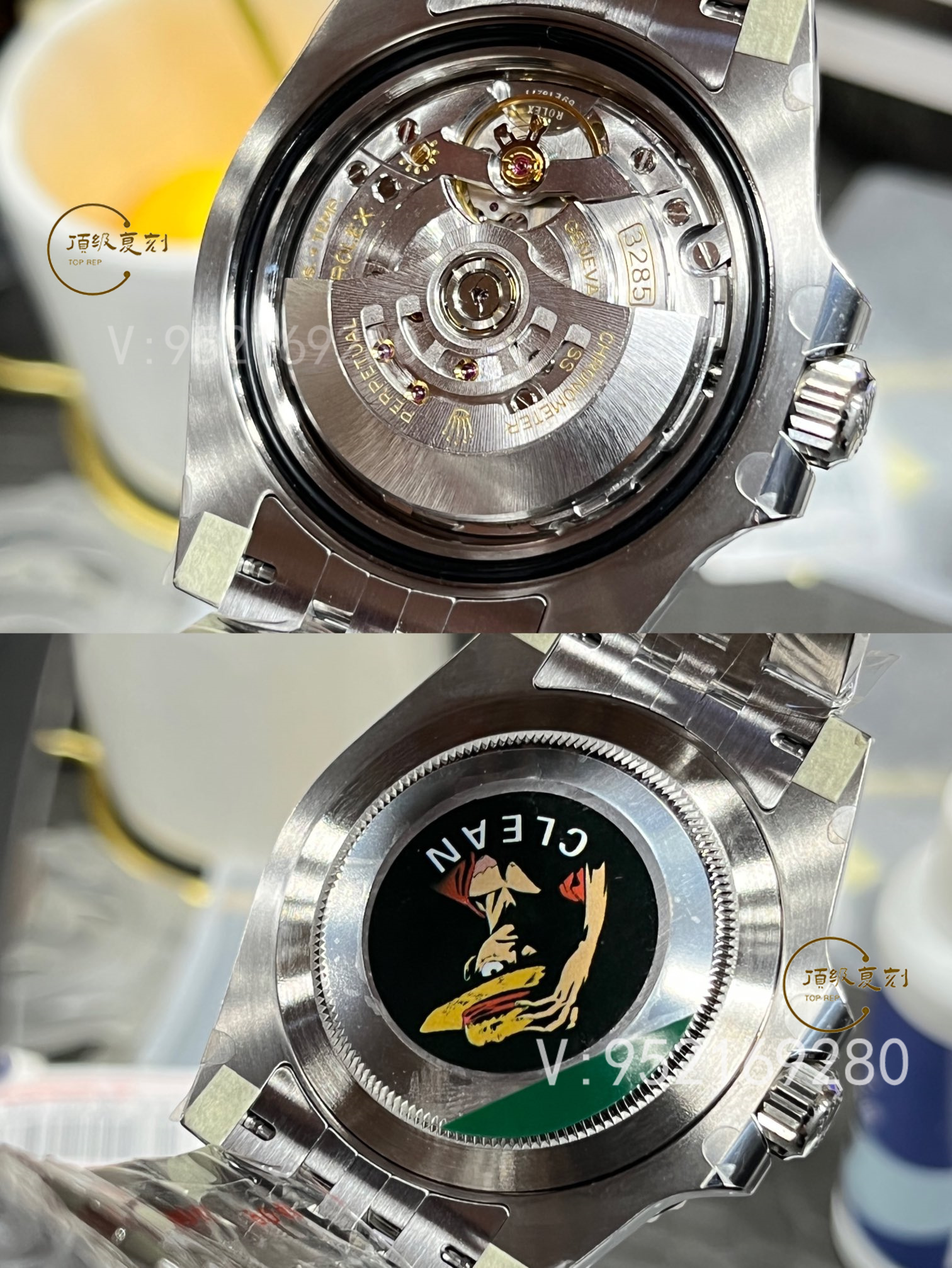 C廠Clean廠勞力士格林尼治黑灰皮蛋圈GMT小綠針腕表詳細評測-復刻表