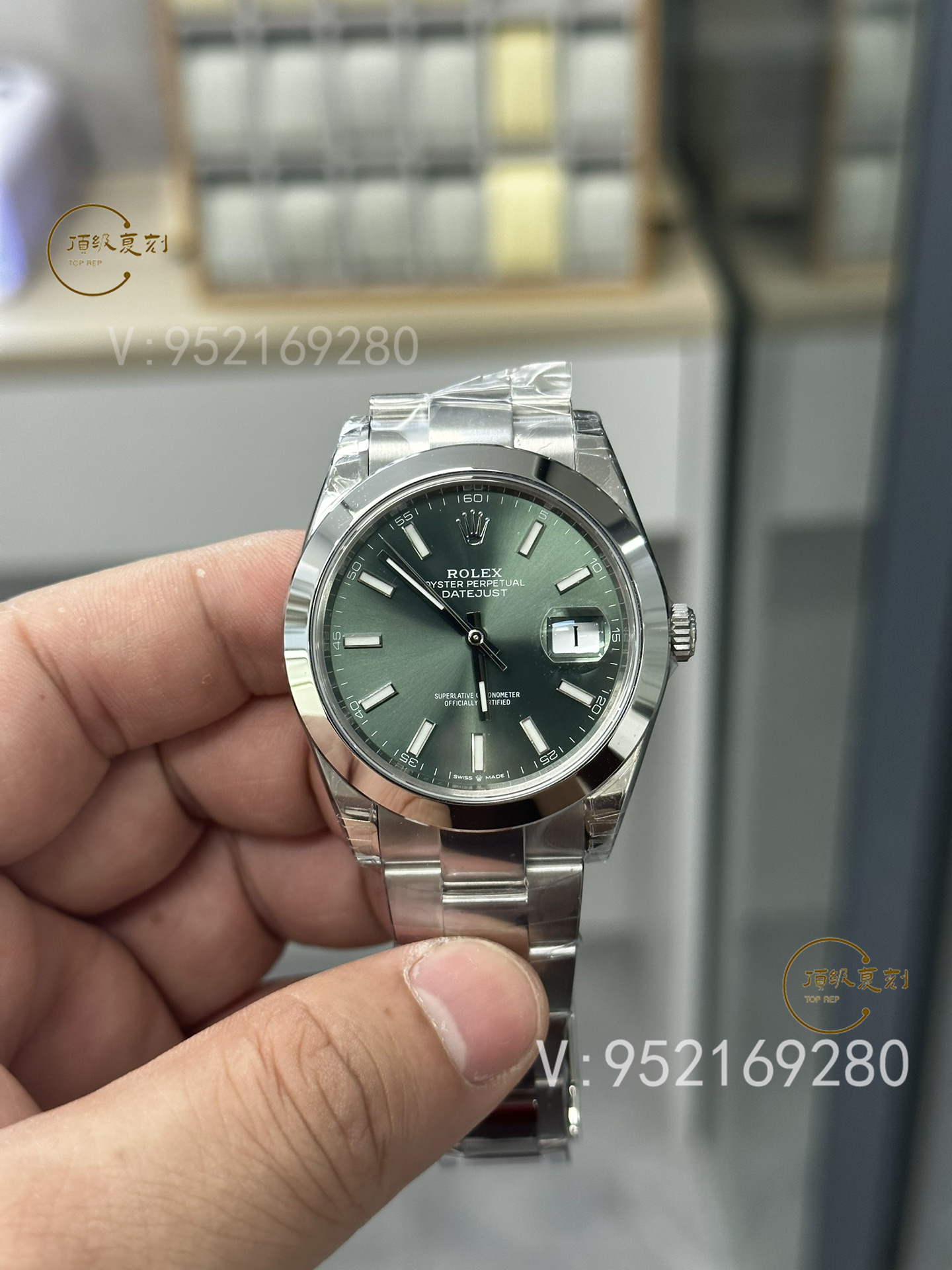 VS廠勞力士日志系列3235薄荷綠腕表:色彩與工藝的雙重革新-復(fù)刻表