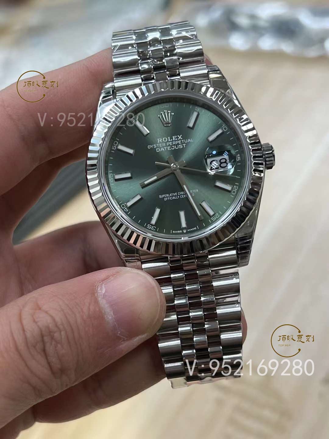 VS廠勞力士日志系列3235薄荷綠腕表:色彩與工藝的雙重革新-復(fù)刻表