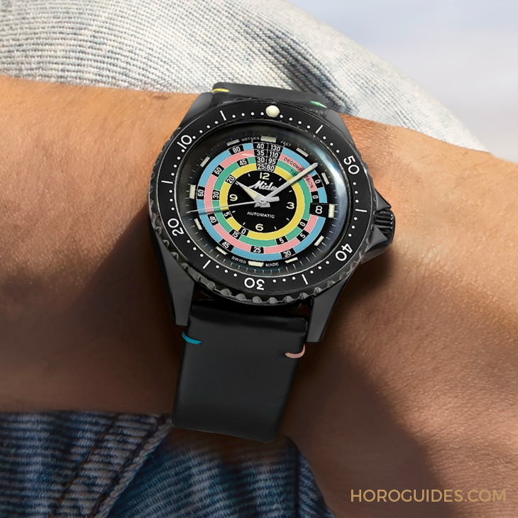 漆黑中的復(fù)古“彩虹圈”! MIDO再度推出Ocean Star Decompression Timer 1961復(fù)刻限量版-復(fù)刻表