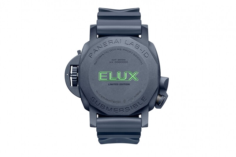 夜光功能新高度!Panerai全新Submersible Elux LAB-ID腕錶 以純機(jī)械一鍵開(kāi)關(guān)發(fā)光系統(tǒng) 夜光功能新高度! Panerai全新Submersible Elux LAB-ID腕表 以純機(jī)械一鍵開(kāi)關(guān)發(fā)光系統(tǒng)-復(fù)刻表