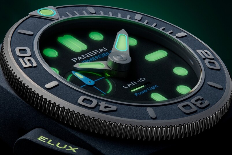 夜光功能新高度!Panerai全新Submersible Elux LAB-ID腕錶 以純機(jī)械一鍵開(kāi)關(guān)發(fā)光系統(tǒng) 夜光功能新高度! Panerai全新Submersible Elux LAB-ID腕表 以純機(jī)械一鍵開(kāi)關(guān)發(fā)光系統(tǒng)-復(fù)刻表