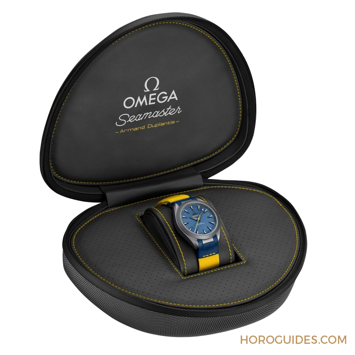 OMEGA - SEAMASTER - 220.92.41.21.03.002 - 超輕鈦金！ OMEGA為奧運(yùn)金牌得主Armand Duplantis推出新款Seamaster Aqua Terra Ultra Light
