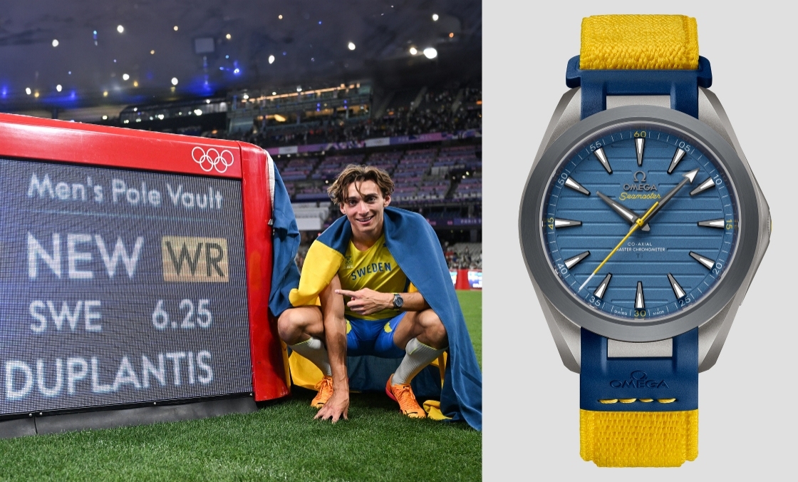 OMEGA - SEAMASTER - 220.92.41.21.03.002 - 超輕鈦金！ OMEGA為奧運(yùn)金牌得主Armand Duplantis推出新款Seamaster Aqua Terra Ultra Light