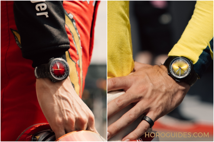 H. MOSER & CIE - STREAMLINER - 6907-1201 - 紅黃雙杰，競速新章|H. MOSER & CIE.推出Streamliner自動飛返計時秒表Alpine限量版