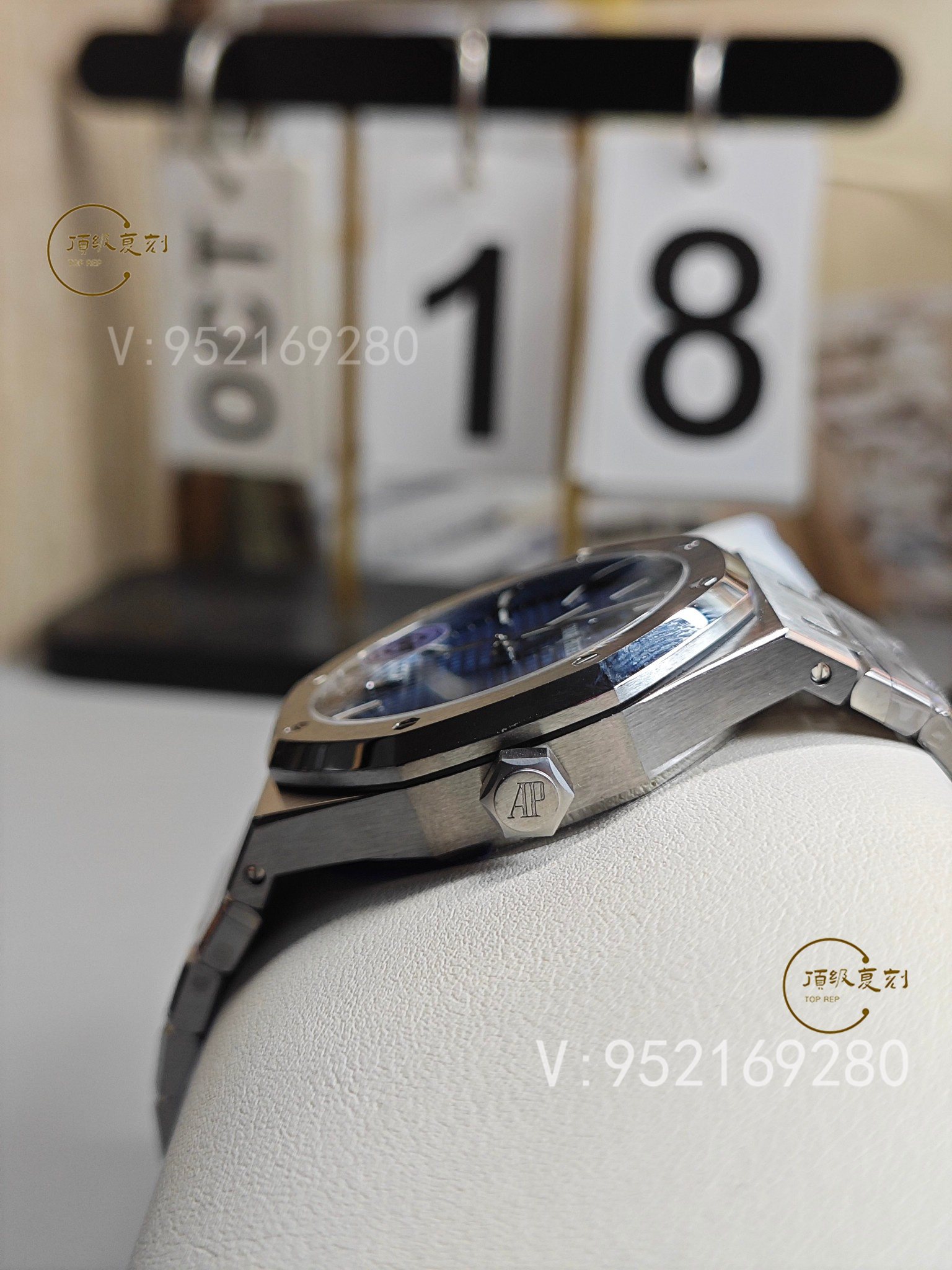 深入解析APS愛彼復刻表15500藍面版:4302一體機芯與原裝同步功能-復刻表